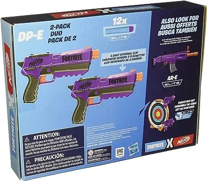 Nerf Fortnite Dp-e Dart Blaster 2 Pack