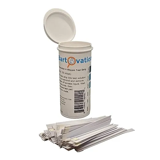 Peroxide Test Strips, Low Level, 0-100 ppm [Vial of 100 Strips]