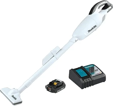 Makita XLC02RB1W 18V Compact Lithium-Ion Cordless Vacuum Kit