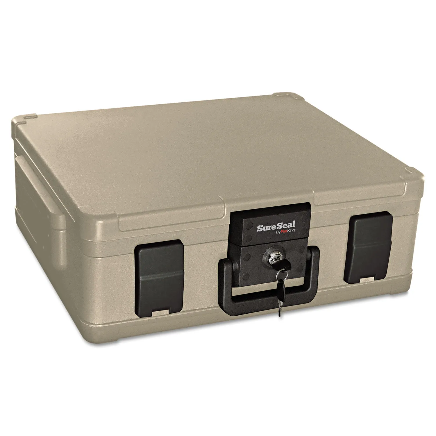 SureSeal by FireKing Fire and Waterproof Chest 0.38 Cu ft 19.9w x 17D x 7.3H Taupe