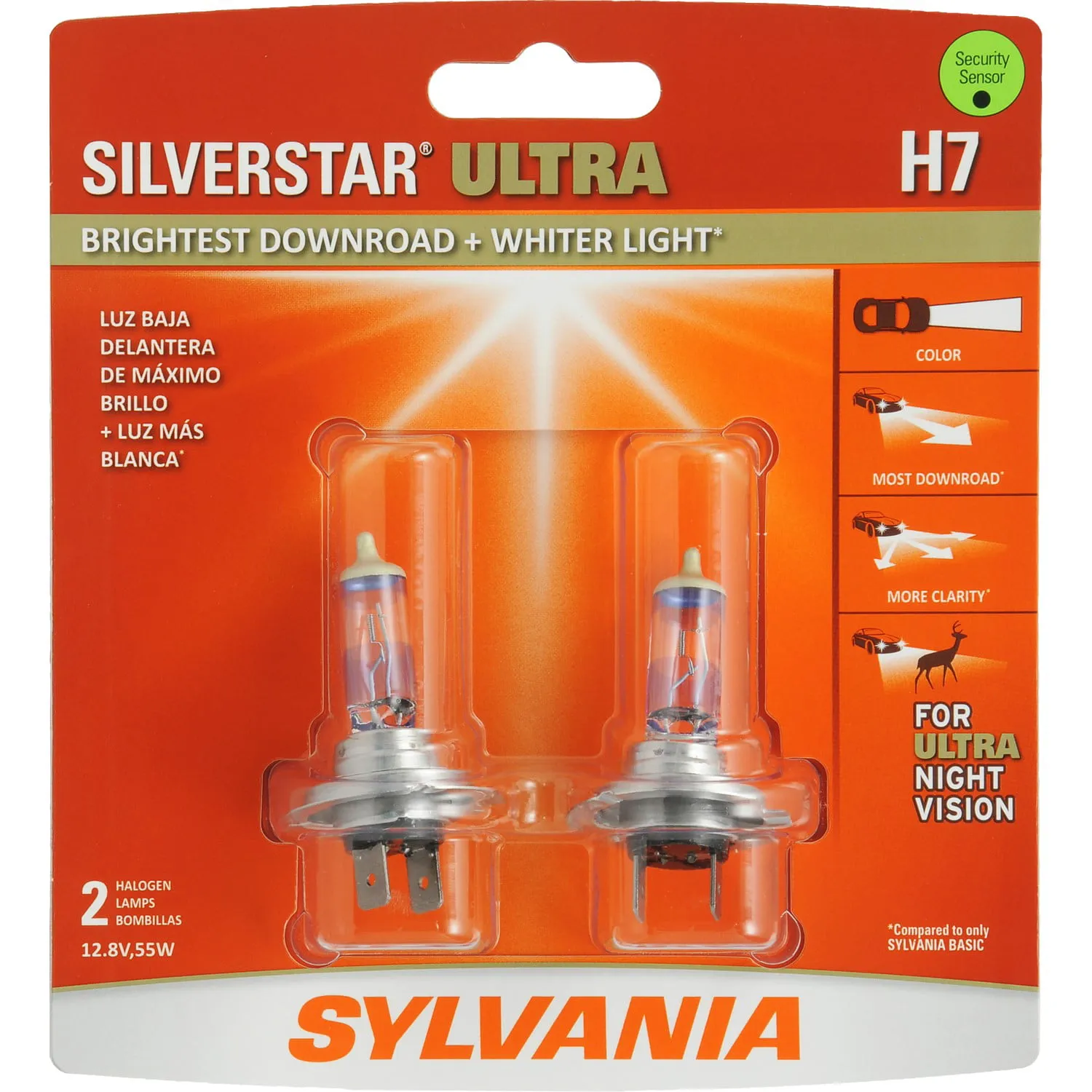 Sylvania H7 SilverStar Halogen Headlight Bulb