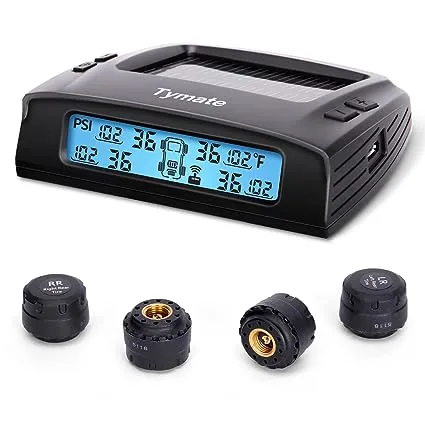 Tymate RV Tire Pressure Monitoring System M7-3 TPMS Tire Pressure Monitor System with Solar Charger