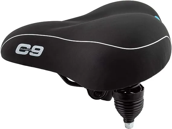 Cloud 9 Cruiser Anatomic Soft Touch Vinyl Bicycle Saddle Seat, Black