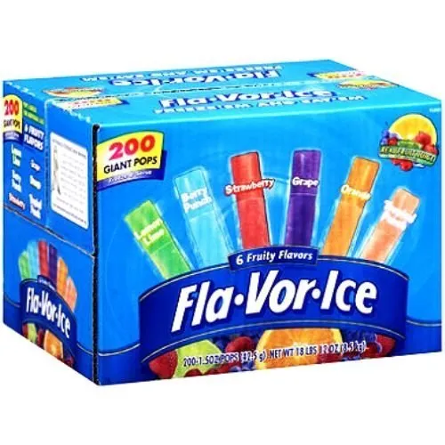 Fla-Vor-Ice Plus Giant Pops 200 Count