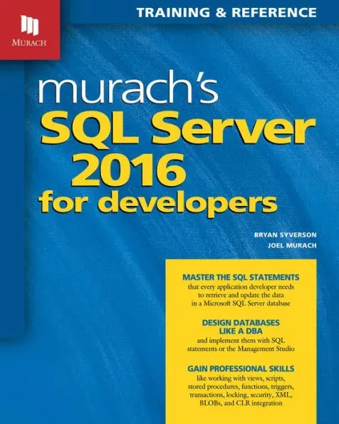 Murach's SQL Server 2016 for Developers (eBook)