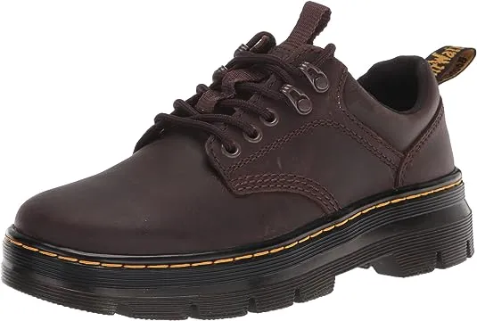 Dr. Martens Men's Reeder Utility Shoes - Dark Brown Crazy Horse Leather