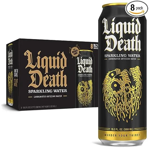 Liquid Death Sparkling Water Cans 8 PK / 19.2 fl oz