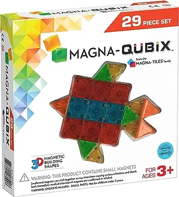 Magna-Tiles STEM Approved Toy Magna-Qubix 29 Piece Set