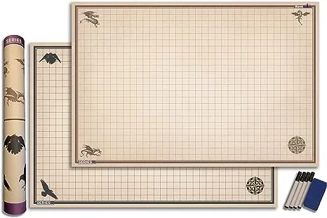 Ravnspire RPG DND Battle Mat 24” x 36” 2 Pack Series 0  | eBay