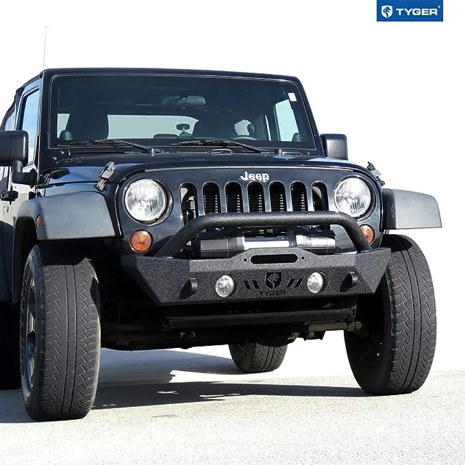 Tyger Fury Stubby Front Bumper for Jeep Wrangler