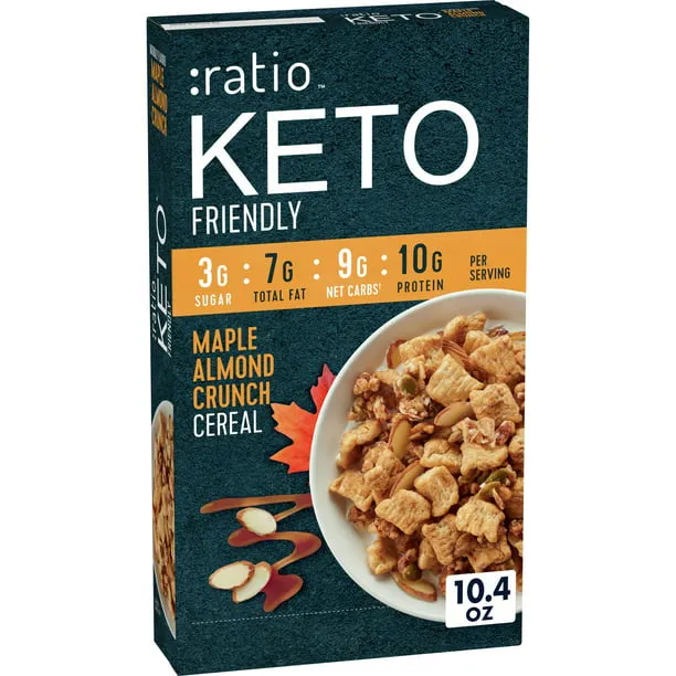 :ratio Keto Friendly Maple Almond Crunch Cereal