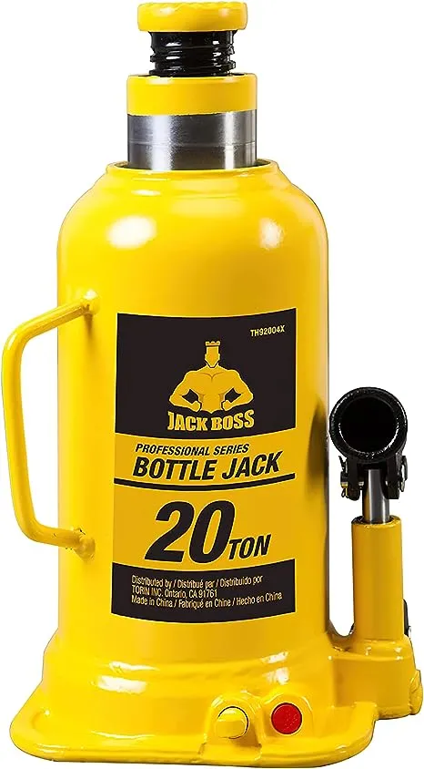 Torin Th92004x JackBoss Hydraulic Welded Bottle Jack: 20 Ton (40,000 lb) Capacity ...