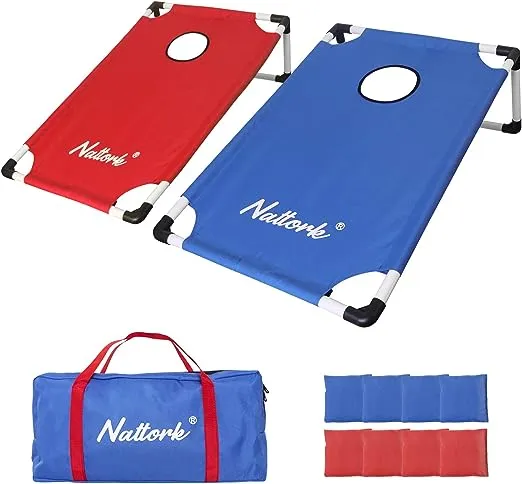 Nattork Portable Cornhole Set