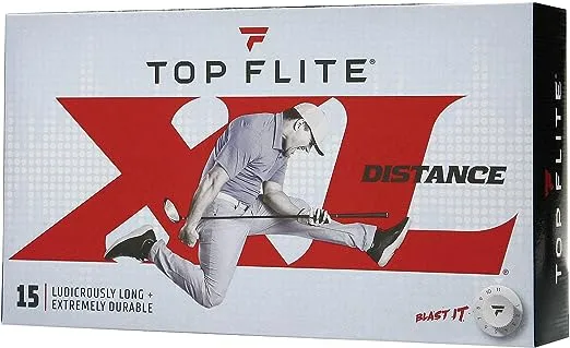 Top Flite 2020 XL Distance Golf Balls 15 Pack