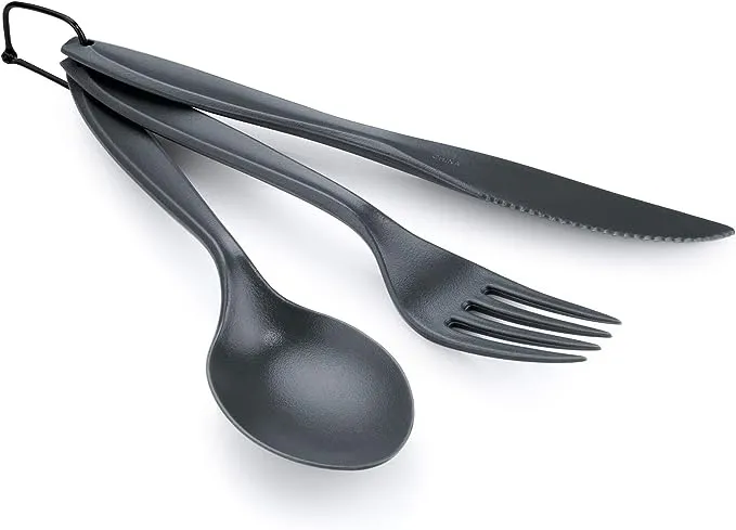 3 Pc. Ring Cutlery Set- Grey