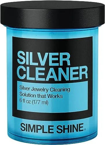 Simple Shine New Silver Jewelry Cleaner Solution | Cleaning for Sterling Jewelry, Coins, Silverware and More