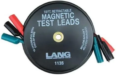 3 x 10-ft Magnetic Retractable Test Leads