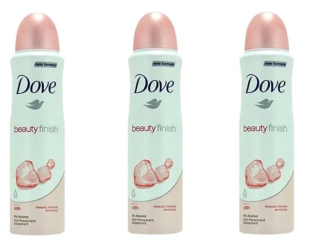 Dove body spray Anti-Perspirant/Anit-Transpirant (3X250ml/8.5oz, Mix within the avialble kinds)