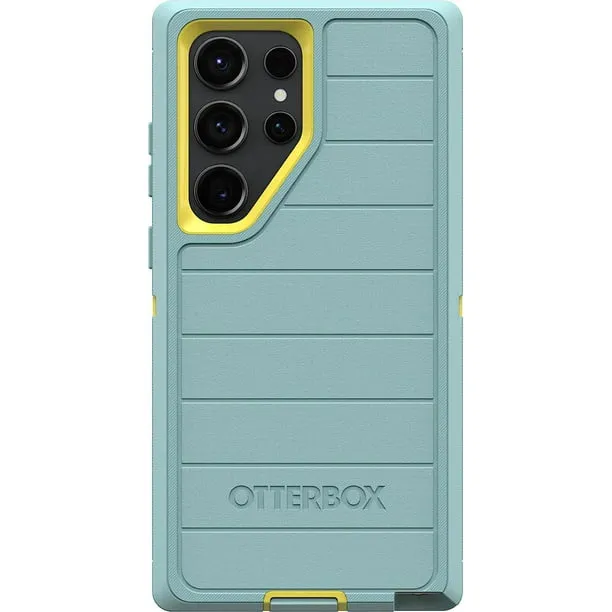 OtterBox Galaxy S23+ Only - Defender Series Case - Sails and Sun Blue/Yellow, Rugged & Durable - with Port Protection - Case Only - Microbial Defense