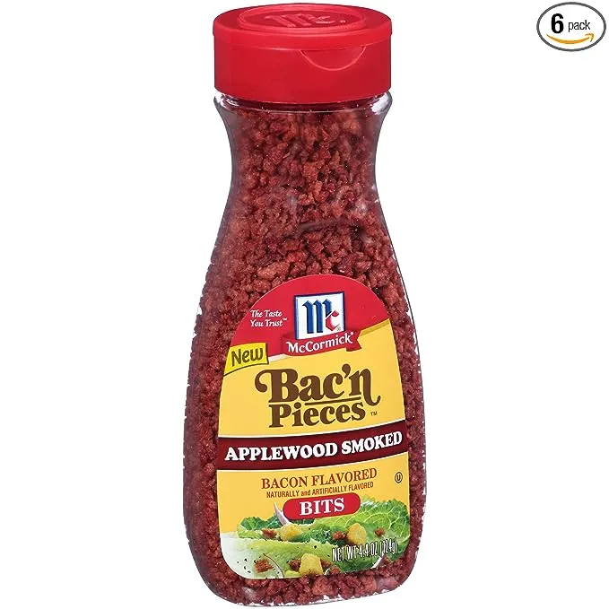 McCormick Bac&#039;n Pieces Applewood Smoked Bacon Flavored 4.4 Ounce (Pack of 6) 