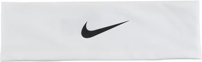 Nike Dri-Fit Head Tie 2.0 Headbands, White/Black, One Size