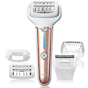 Panasonic Cordless Shaver & Epilator for Women with 5 Attachments, Gentle Wet/Dr