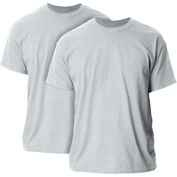 Gildan Men's Heavy Cotton T-Shirt, Style G5000, 2-Pack, Sport Grey, 2X-Large