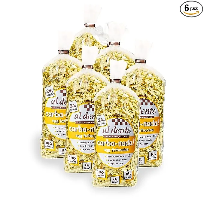 Acdanc Reduced Carb Pasta by Al Dente Pasta Company - Egg Fettuccine (10 oz) Size: 3-Pack