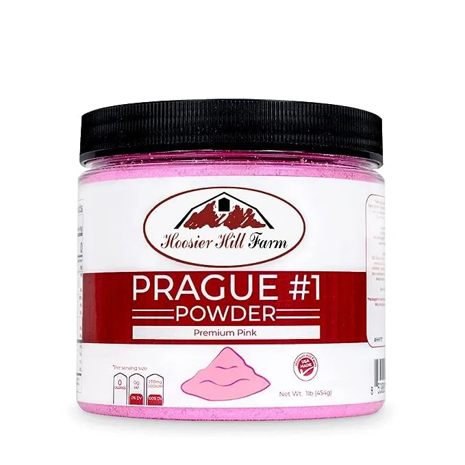 Hoosier Hill Farm Prague Powder Curing Salt, Pink, 1 Pound (Packaging may vary)