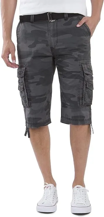 Unionbay Men's Cordova Belted Messenger Cargo Short - Reg and Big and Tall Sizes