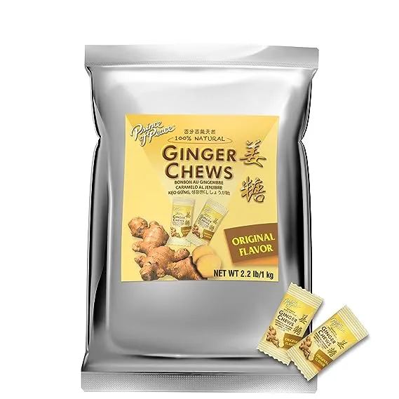 100% Natural Ginger Candy (Chews), 2.2Lb/1Kg