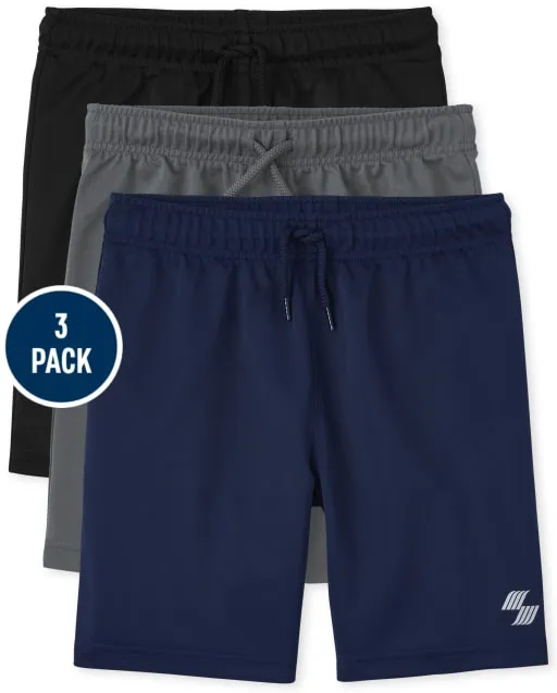 The Children's Place Boys Dazzle Athletic Shorts, 3-Pack, Sizes XS-XXL