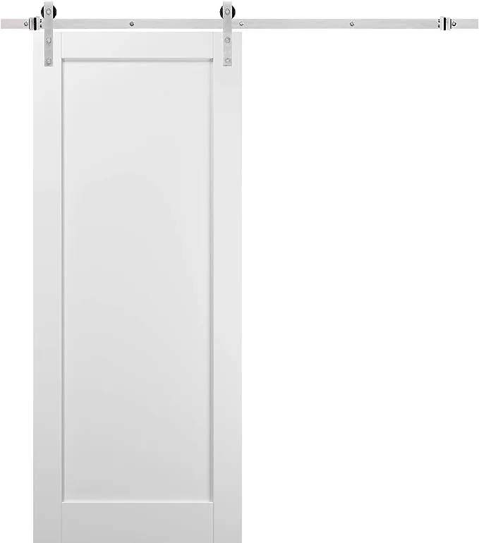 Barn Interior Door, 42" x 96", White