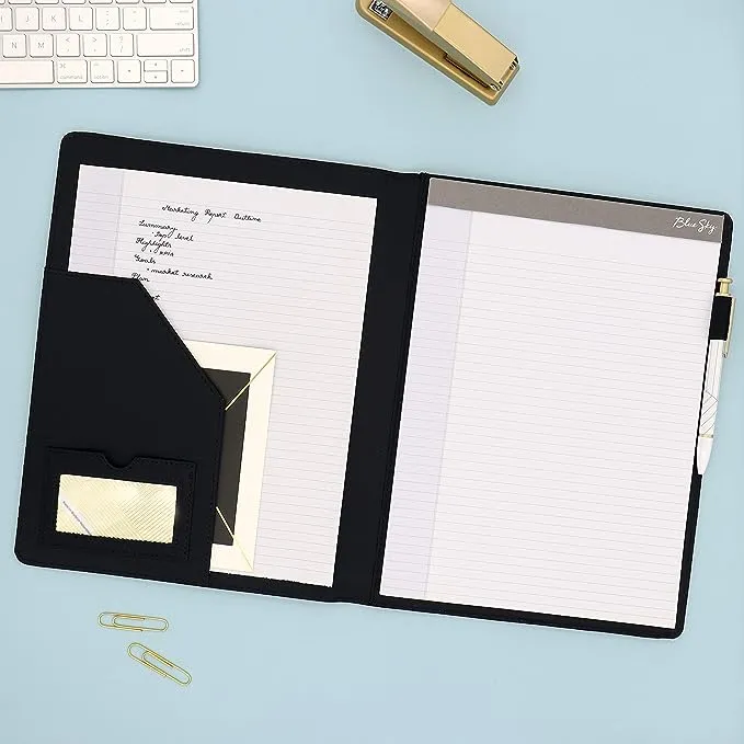 Duane Reade Blue Sky Black Professional Padfolio