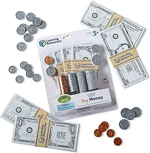 Learning Resources Pretend Play Money Kids Ages 3+, Fake Money