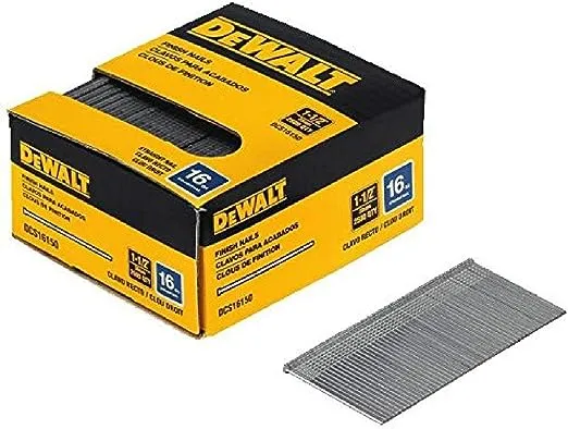 DeWalt DCS16150 16 Gauge Straight Finish Nails