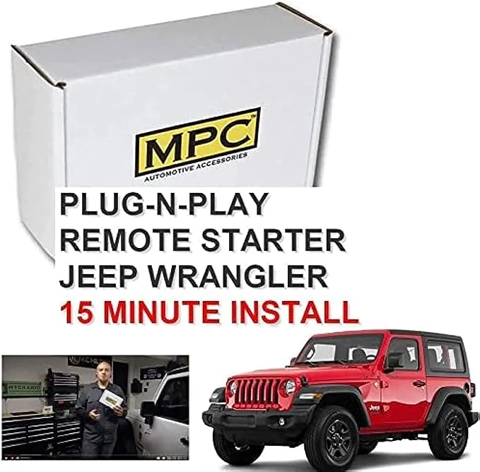 MPC Complete Factory Remote Activated Remote Start Kit for Jeep Wrangler JK 2007-2018)