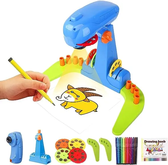 LEERFEI Kids Projection drewing Sketcher,Intelligent Drawing Projector Machine ...