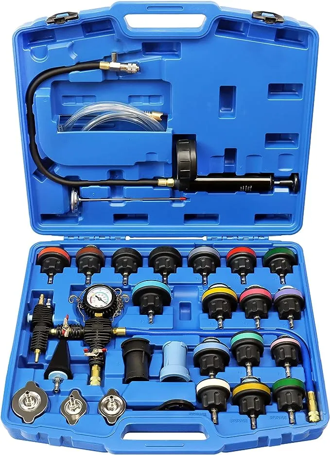 JoyFans Coolant Pressure Tester Kit Cooling System Coolant Vacuum Refill Kit Automotive Tools Works on Radiator Leak Test & Coolant Fill Purge