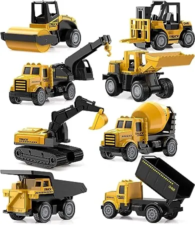 Construction Toys Excavator for Kids Geyiie Construction Vehicle Set Bulldoze