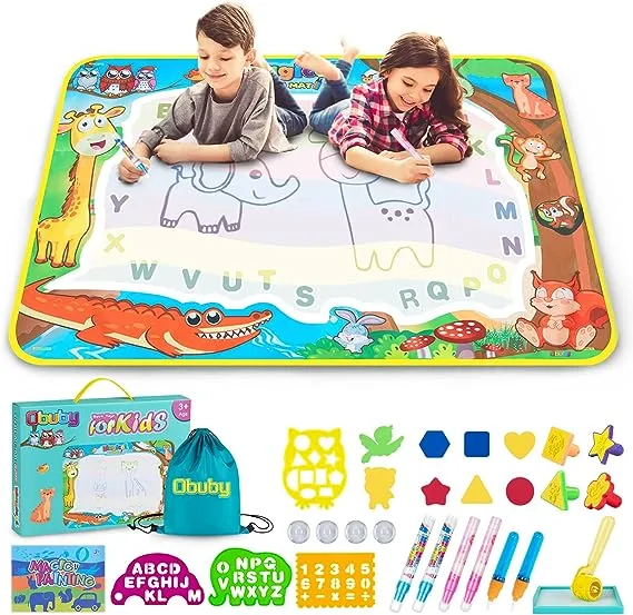  Kids Doodle Mats Coloring /Writing Board No Mess Animal Educational Age 3 -12