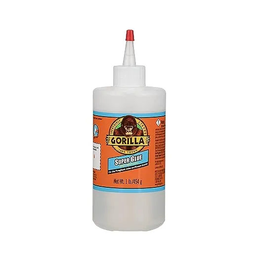 Gorilla Glue Instant Bond Superglue 1 lb Bottle Clear