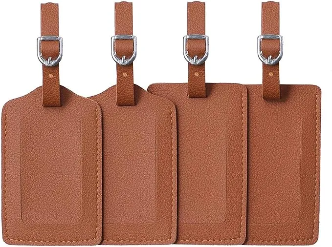 Vigorport Leather Luggage Tags