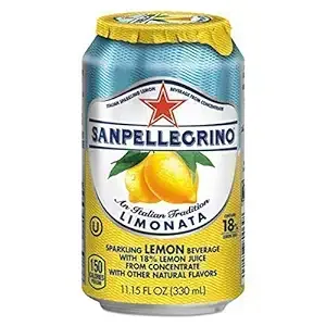 Sanpellegrino 43347 Sparkling Fruit Beverages, Limonata (Lemon), 11.15 Oz Can, 1