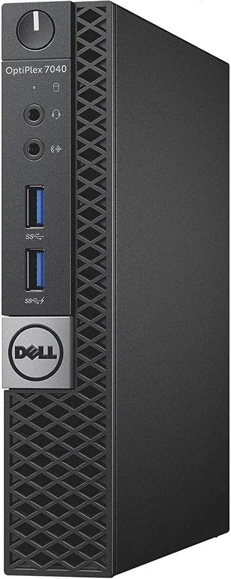 Dell Optiplex 7040 Micro Form Factor Desktop, Intel Quad Core i5 6500T 2.5Ghz, 16GB DDR4, 256GB NVMe SSD, Wi-Fi, HDMI, Windows 10 Pro (Renewed)