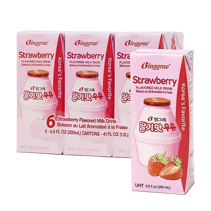 Binggrae Flavored Milk Drink Strawberry