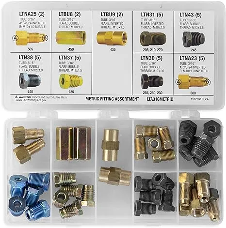 4lifetimelines | 3/16" Metric Fitting Assortment | 9 SKU