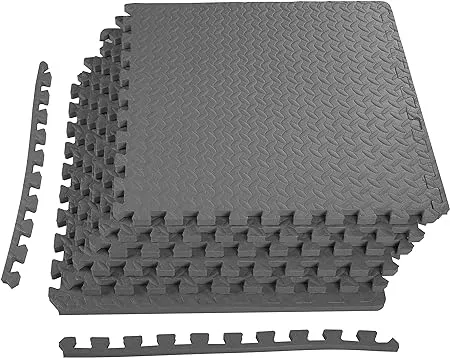 Balancefrom Puzzle Exercise Mat with EVA Foam Interlocking Tiles for