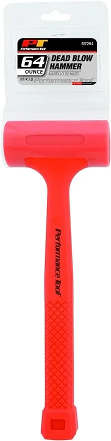 Performance Tool M7264 64-Ounce High-Visual Dead Blow Hammer - 64 oz.