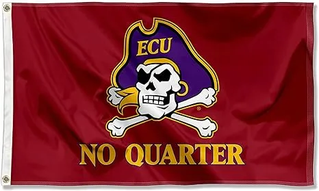 East Carolina Pirates No Quarter Flag Large 3x5